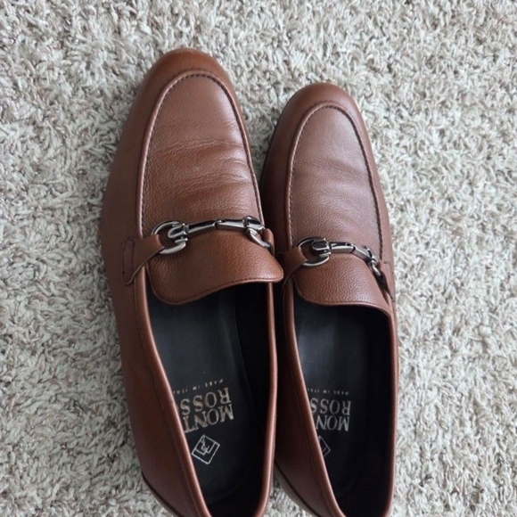 Monte Rosso Chestnut Leather Slip-Ons - Picture 2 of 5